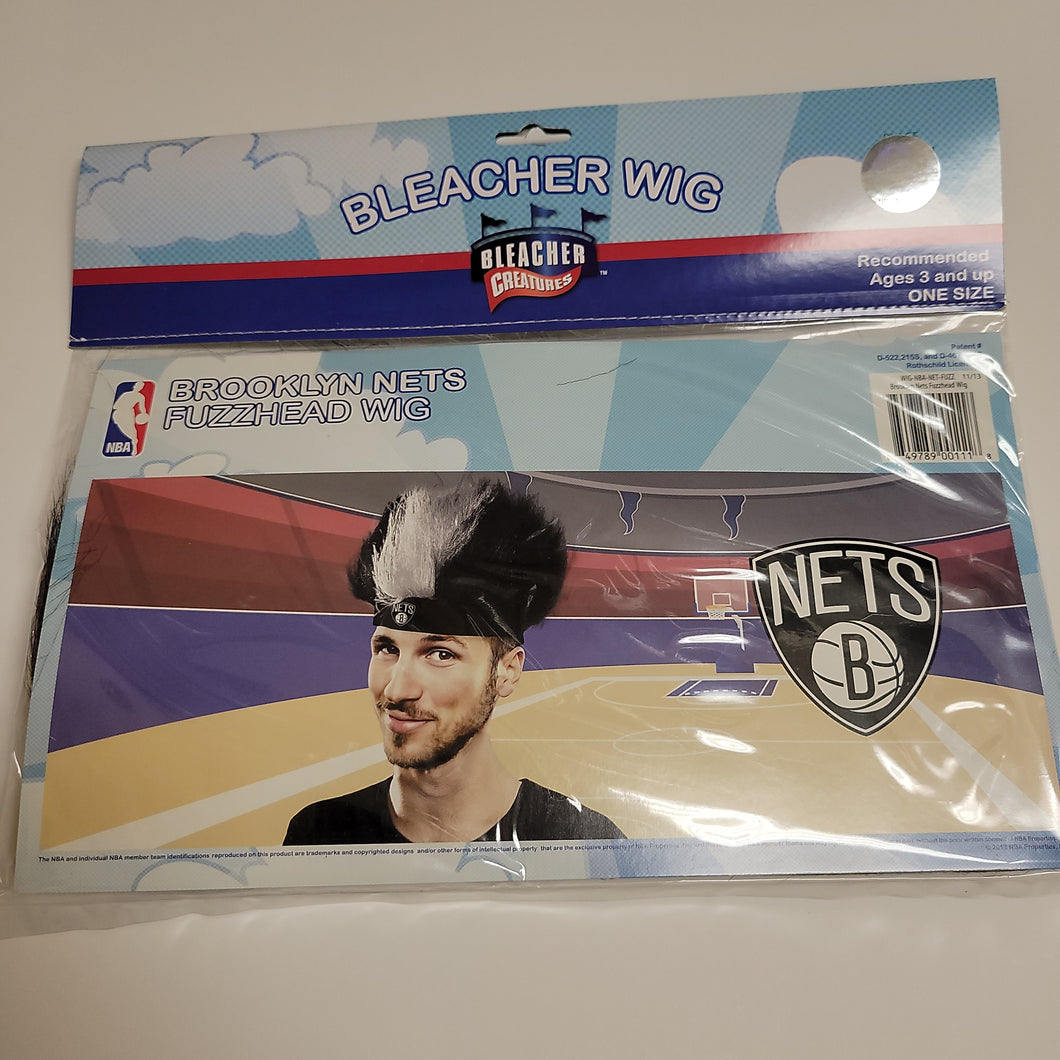 Brooklyn Nets fuzzhead wig