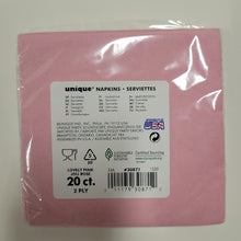 Load image into Gallery viewer, Beverage napkin 20 ct solid color choice

