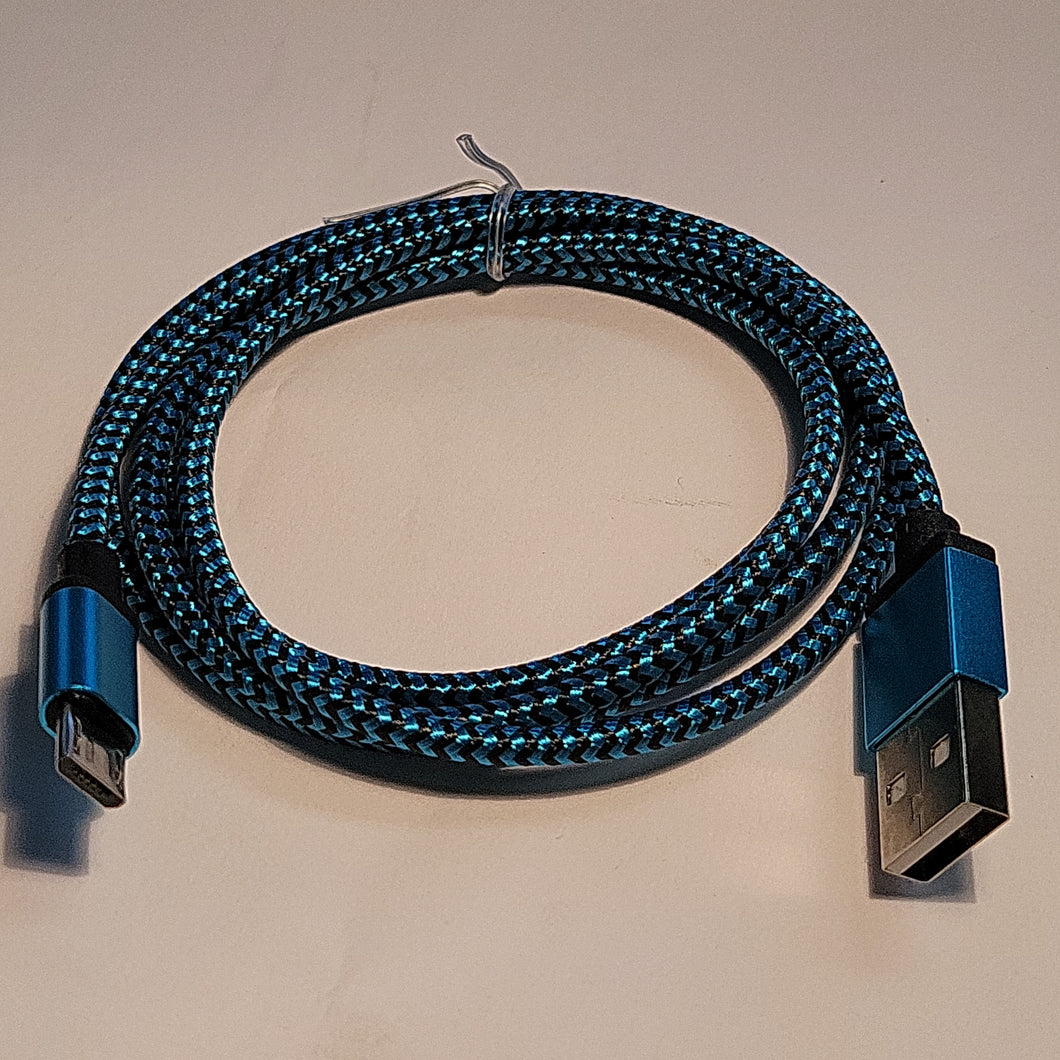 Micro USB cell phone braided cable