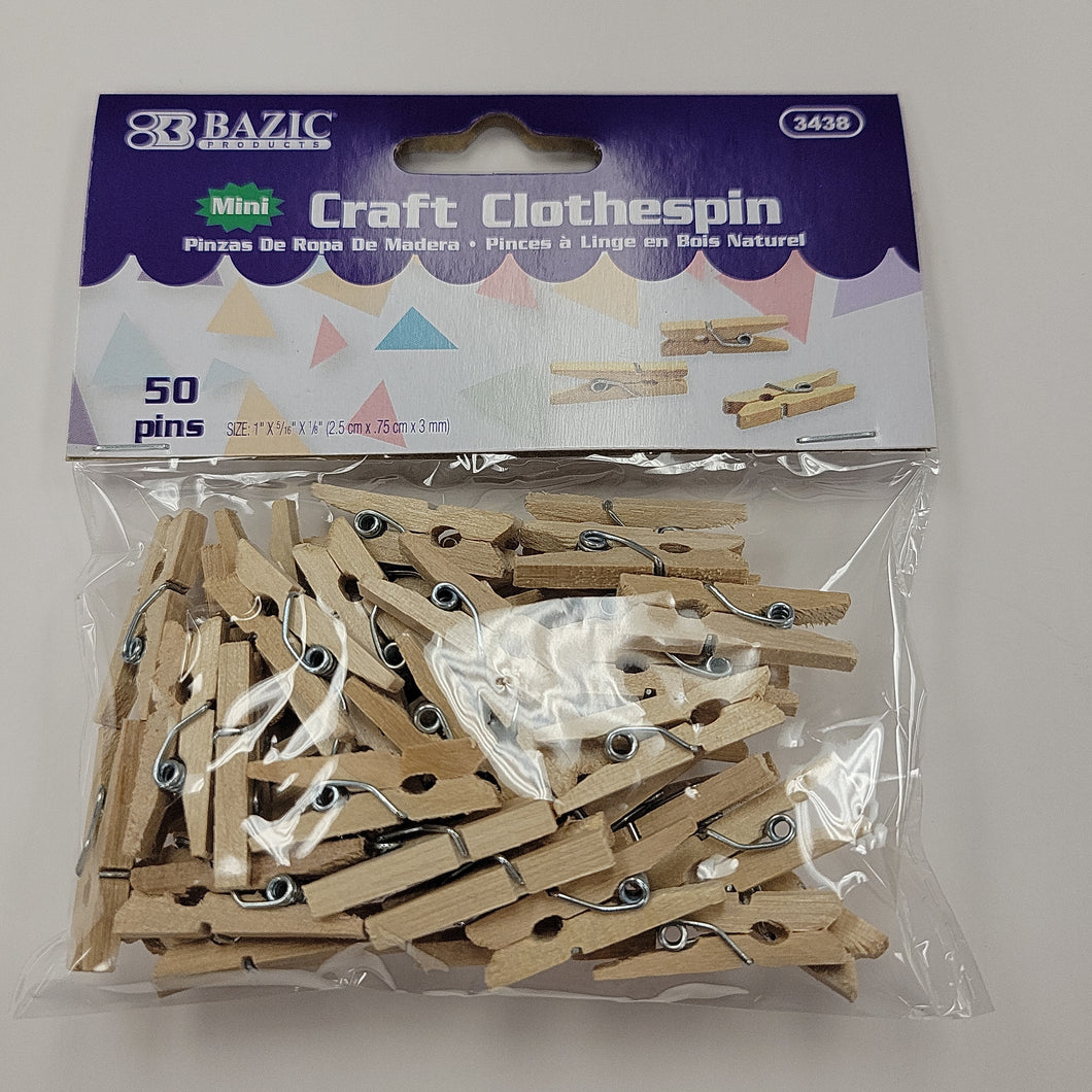 Mini craft clothespin