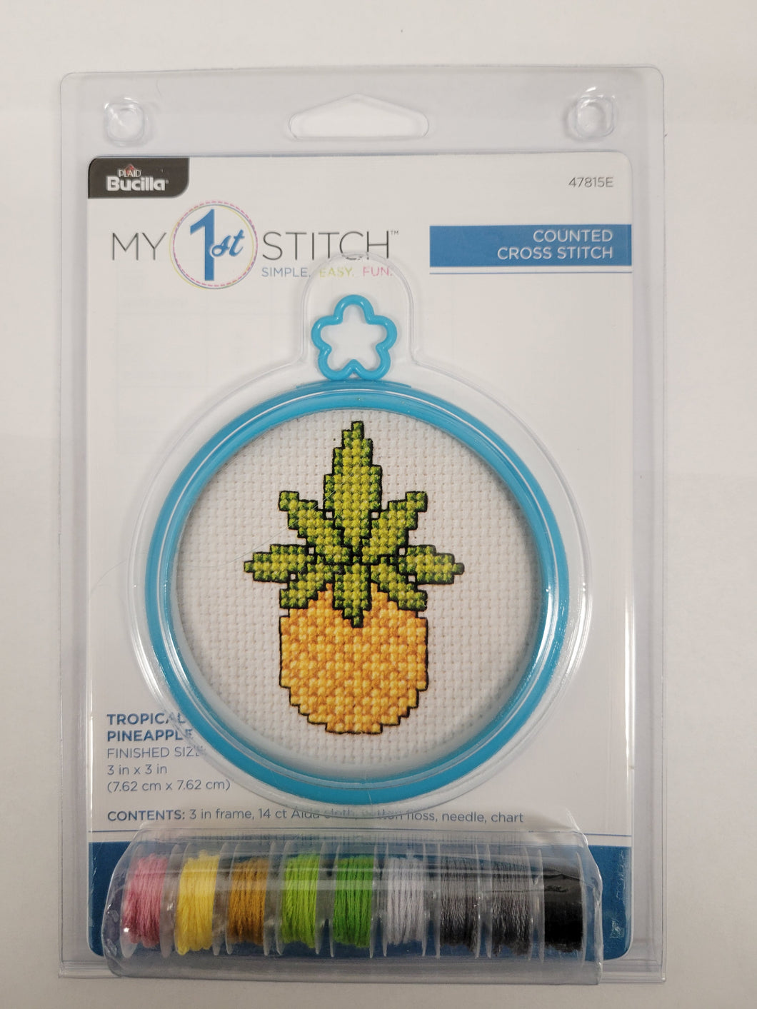 Pineapple My 1st Stitch-Counted cross stitch kit