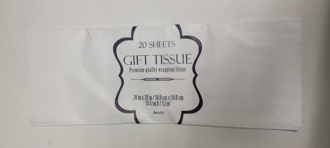 White Gift Tissue 20 sheets